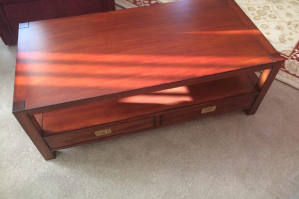 coffee table french polished