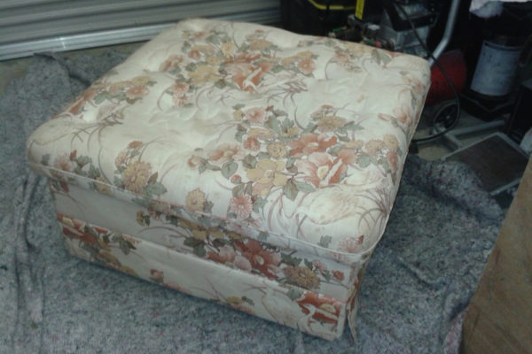 foot stool recovered